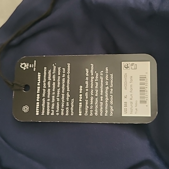 allbirds XL Woman's Natural Run FormTank in True Navy - Picture 3 of 5
